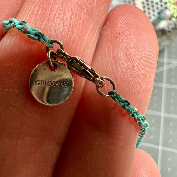 Tiffany & Co. Blue Enamel Sterling Silver Chain - 30” - Picture 4 of 5